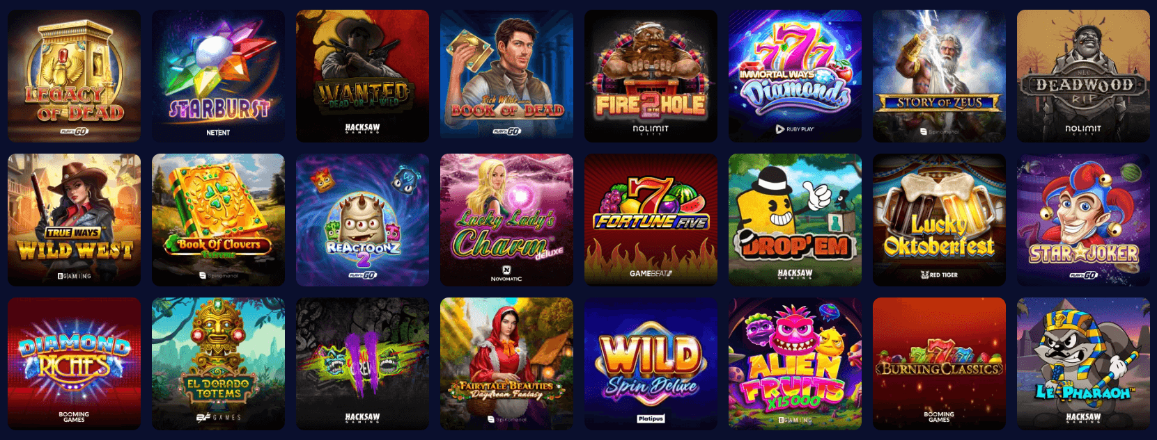 Assortiment van spellen: gebruikservaring en diversiteit aan slots